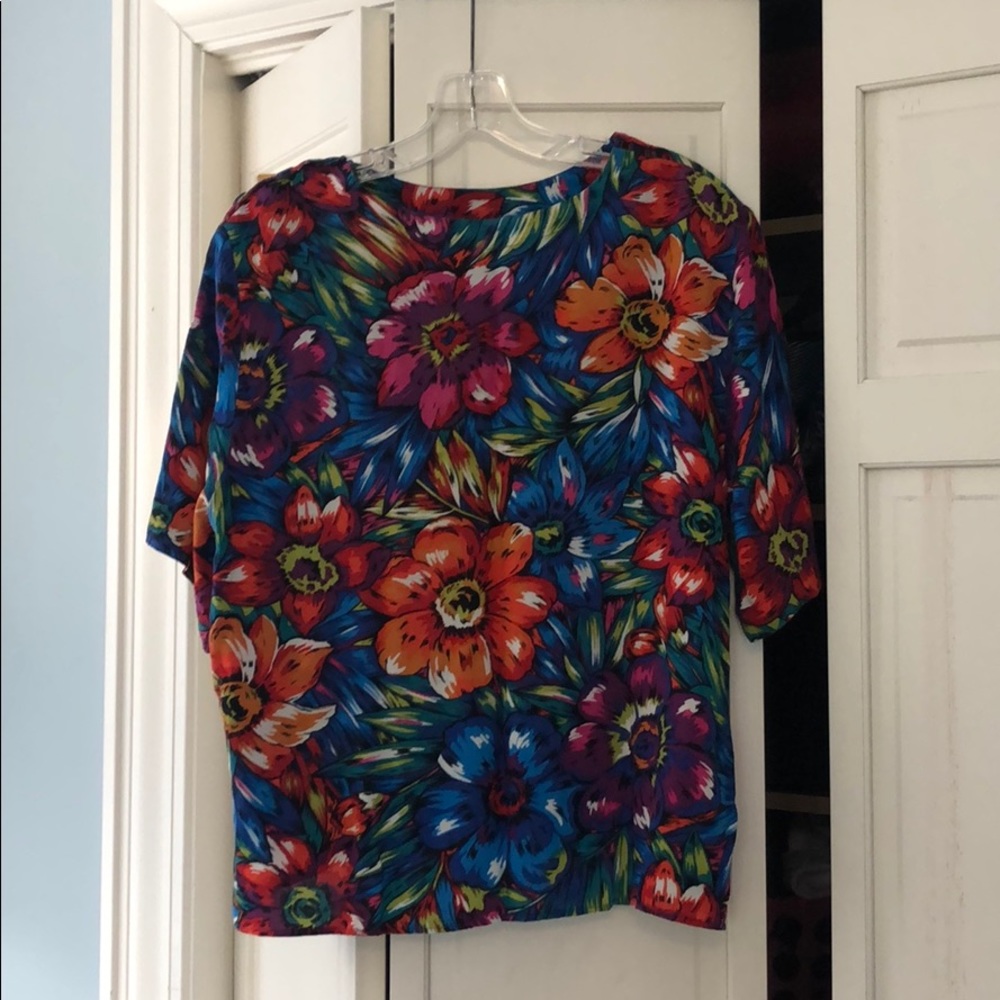 Vintage short sleeved dress top